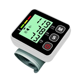 Blood pressure monitor - Home wrist medical high-precision digital screen blood pressure monitor heart rate and pulse monitor