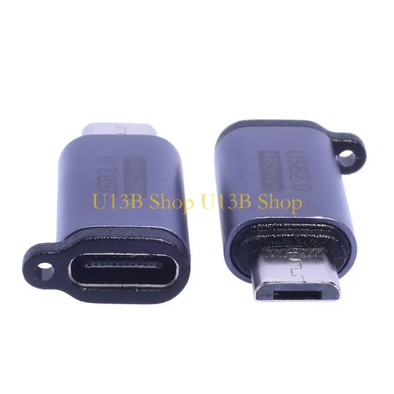 U13B Highly Speed USB C to Micro USB Converters USB C Female to Micro USB Male Adapters for Smartphones Tablets Wide Use