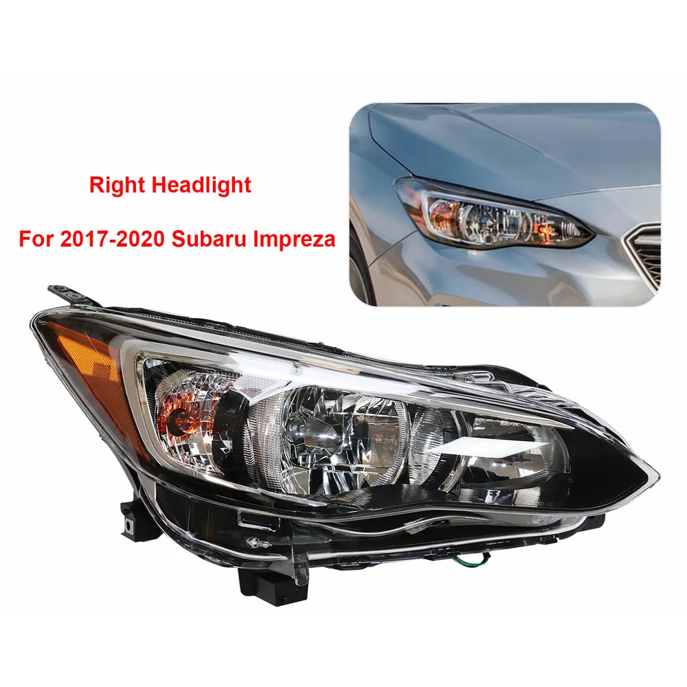 

Passenger Side Halogen Headlight Durable Right Side Head Light Headlamp Fits For 2017-2020 Subaru Impreza New RH