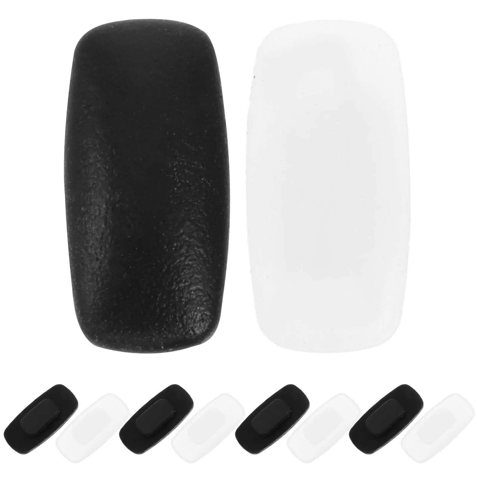 

20 Pairs Sunglasses Silicone Rectangular Nose Pads Anti Slip Comfortable Replacement Eyeglass Nose Piece Glasses Non Slip Pads