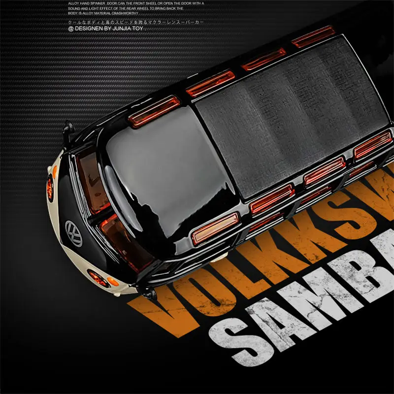 Maisto 1:25 Volkswagen VAN SAMBA Harley versione in lega BUS modello di auto diecast metallo giocattolo Bus modello di auto simulazione regali per