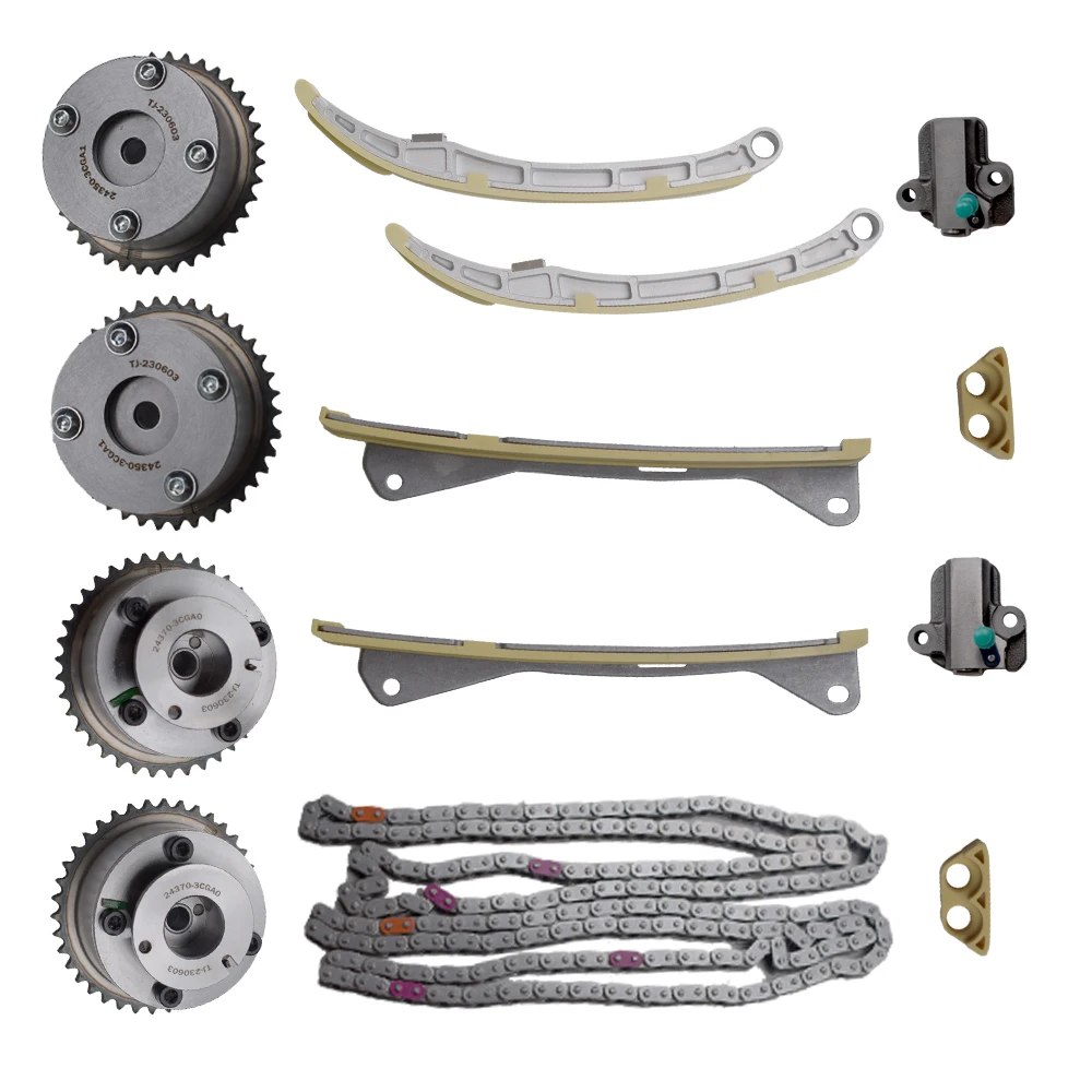 Engine Timing Chain Kit Gear Fit For Santa Fe Sorento Azera Genesis 3.3L 3.8L