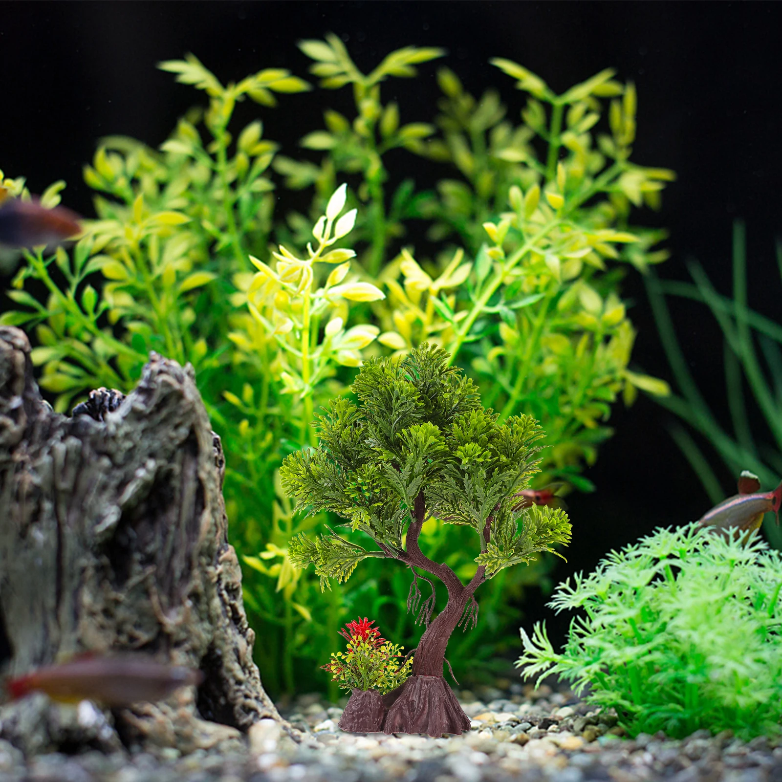 

Water Grass Decoration Fake Plants For Fish Tank Plastic Aquarium Plants Small Artificial Plant Decor For Reptile Cage