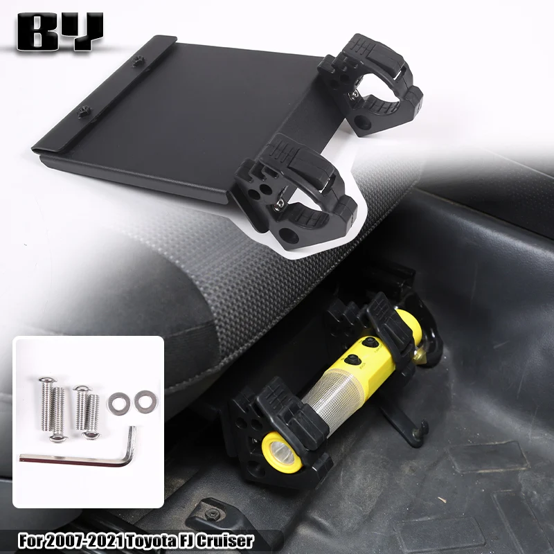 For 2007-2021 Toyota FJ Cruiser ABS/Carbon Steel BlackCar Passenger Seat Umbrella Barrel Flashlight Holder Box Car Accessories