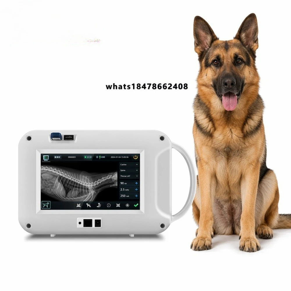 Pet Clinic Digital X-ray System DR Flat Panel Detector, Handheld Veterinary X-ray Machine