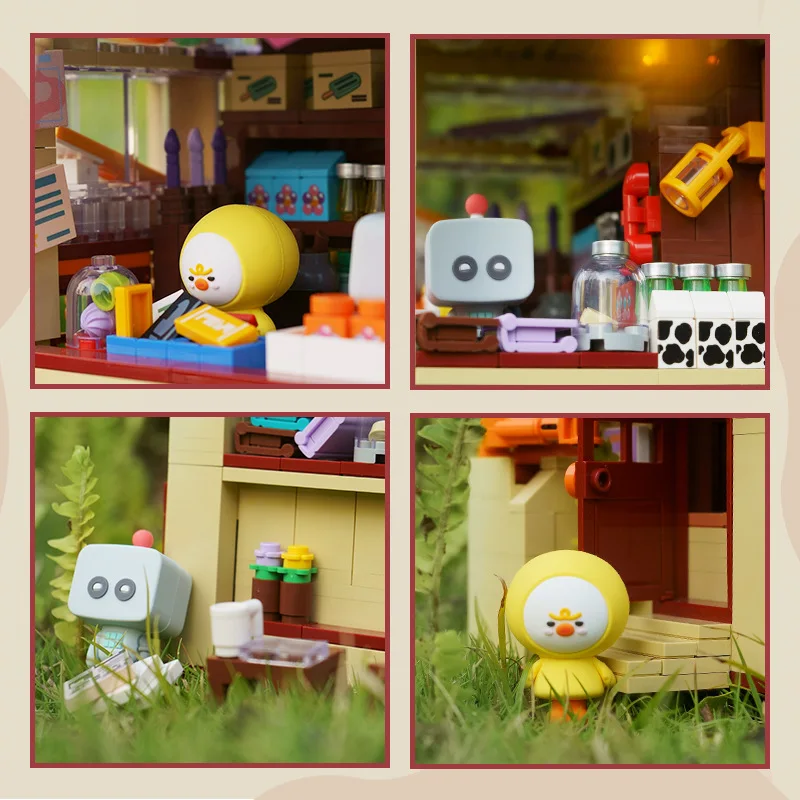 Post Video Spiele Lebensmittel geschäft Modell Bausteine Spielzeug, um Mädchen Geburtstags geschenke zu geben