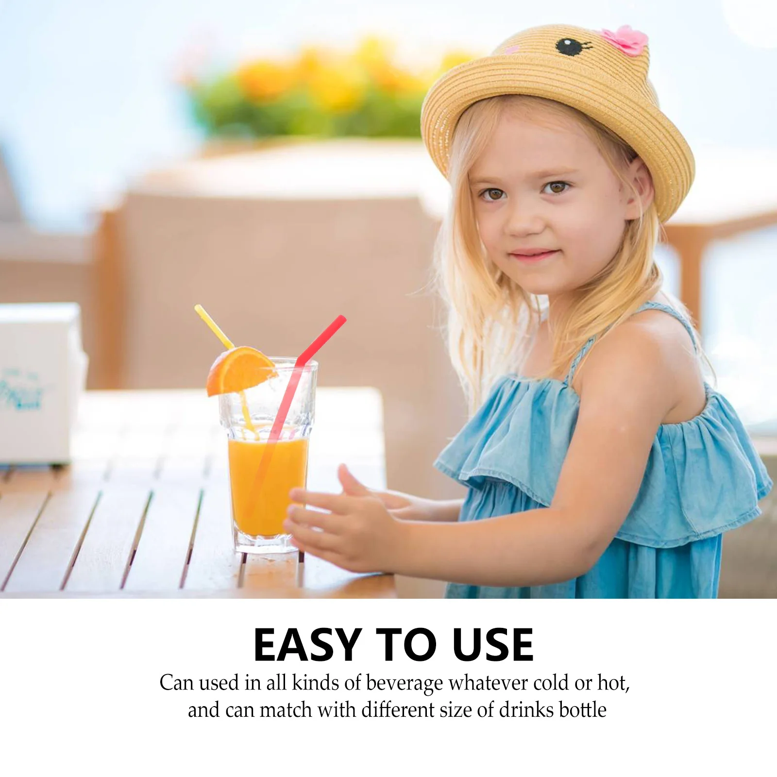 

6 Pcs Silicone Straw Set Re Usable Straws Reusable Drinks Reuseable Portable Drinking