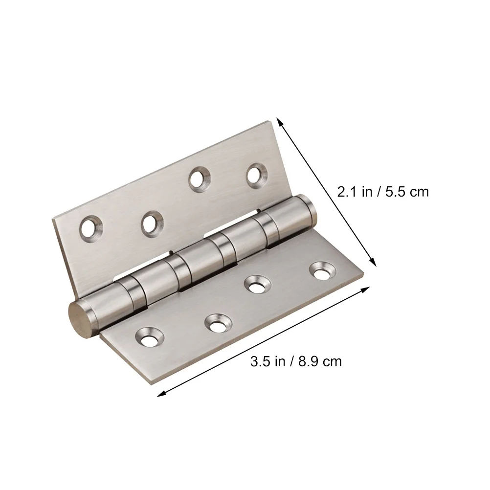 

18pcs 2.5 Inch Stainless Steel Hinge Heavy Duty Butt Hinge For Door Drawer Window Box Cabinet Hardware Fitting With Mounting
