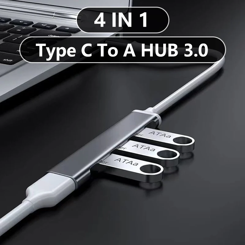 

Usb 3.0 Hub Type C To A Splitter For Laptop Macbook Pro Air Multi Ports Docking Station Desktops Adapter Computer Pc Accessories