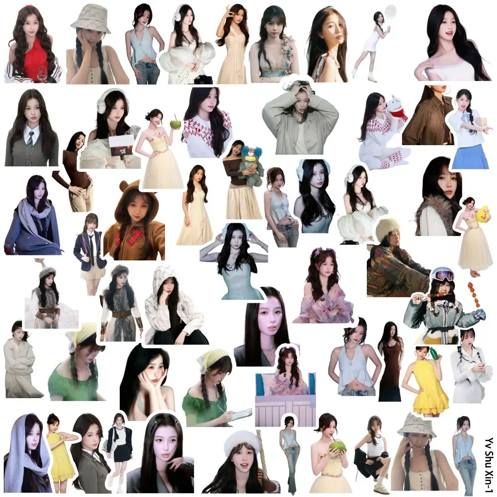 Stylish Young Lady Figure Sticker Pack Waterproof Decals for Luggage Skateboard Notebook DIY Craft Ornament Gift