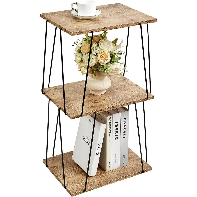 Tall Side Table, Small End Table, 29 Inch High Entryway Table, Bedside Table for Living Room, Bedroom and Office