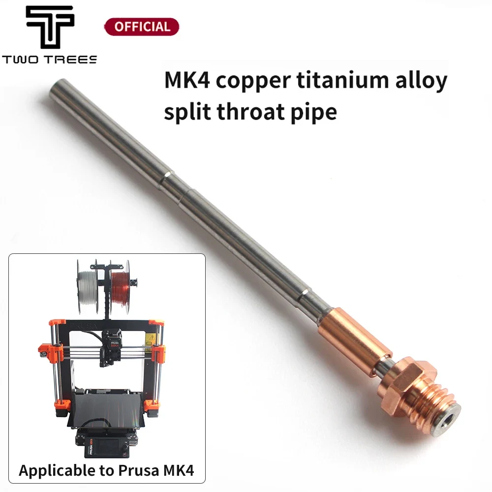 

For Prusa MK4 Copper Titanium Alloy Heatbreak Throat Hotend Kit High Temperature Resistance and High Speed Printing for MK4 XL