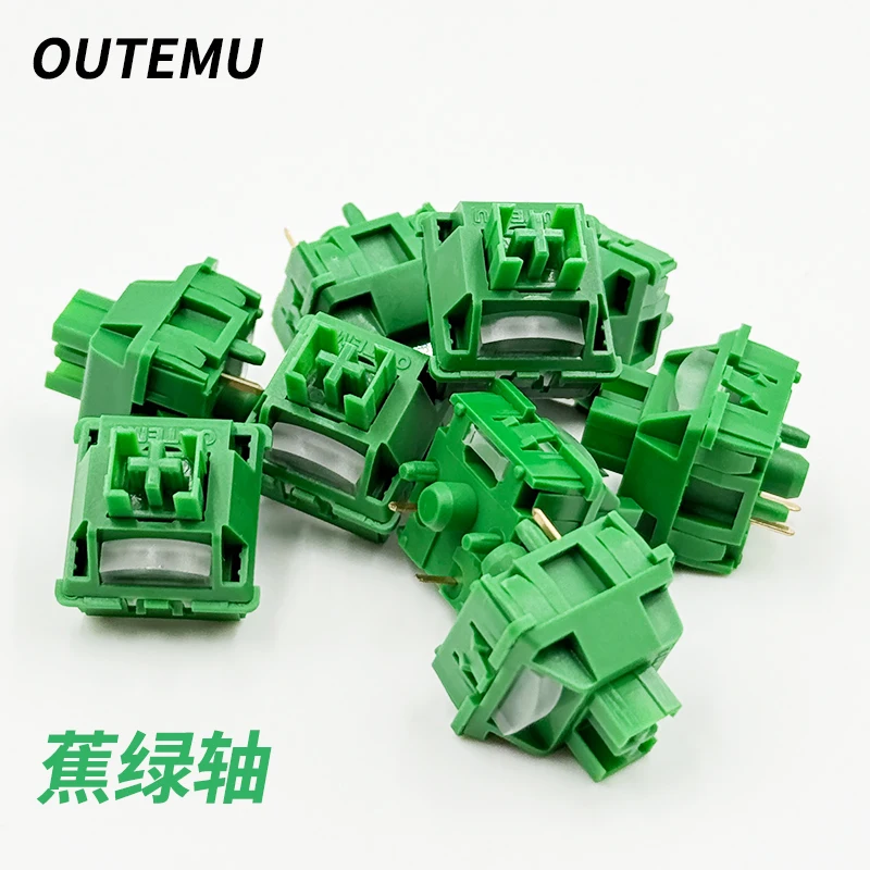 

OUTEMU Banana Green Silent Switch 5Pin Tactile Soundless Mechanical Keyboard Switch Kit for Custom DIY PC Gaming And Office Use