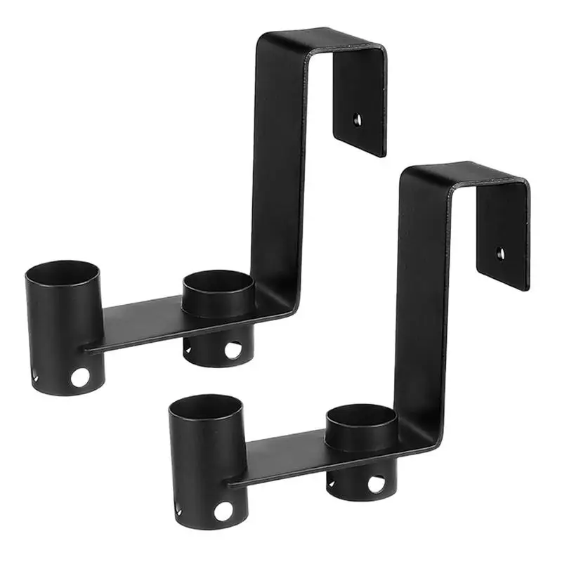 

Pool Pole Hanger Set Of 2 Pool Storage Hanger Heavy Duty Weather-Resistant Multi-purpose Poolside Storage For Cleaning Tools