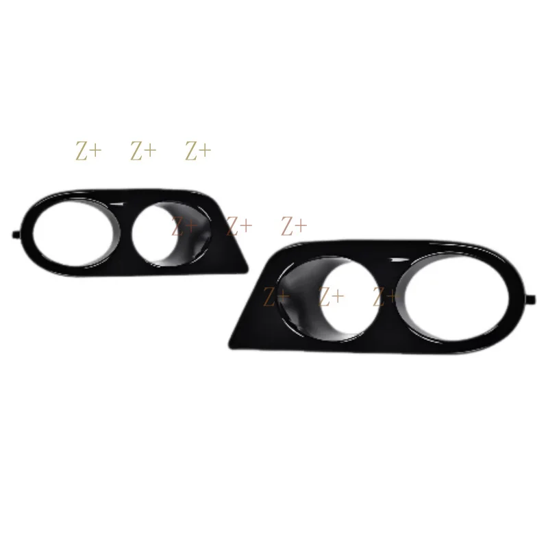 Z+   Gloss Black Front Bumper Fog Light Grille Covers ABS For BMW E46 M3 2001-2006