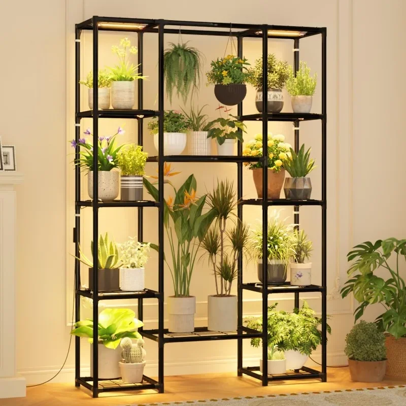 Fast Shipping.2025 Plant Stand Indoor with Grow  Plant Rack Metal Plant Holder for Multiple Plants for Living Room Patio Balcony