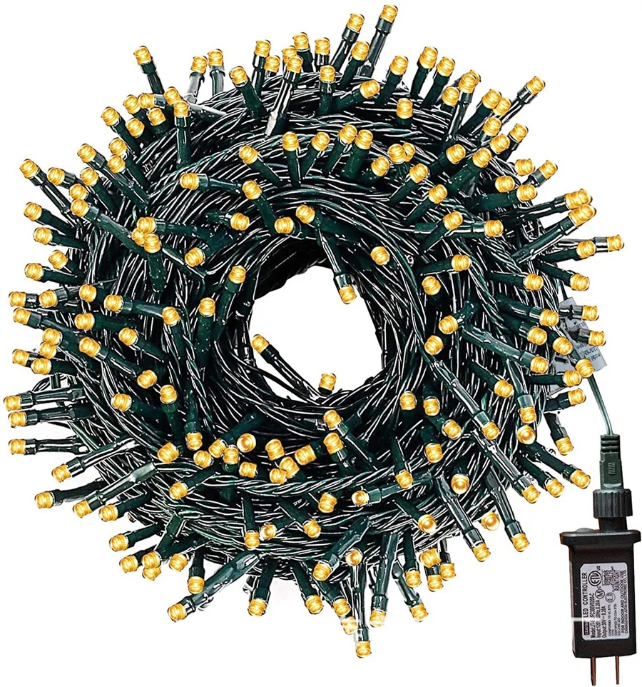 2023 New Year Christmas Decoration String Lights 10M 30M 50M Outdoor Garland Fairy Lights for Wedding Party Garden Tree Street