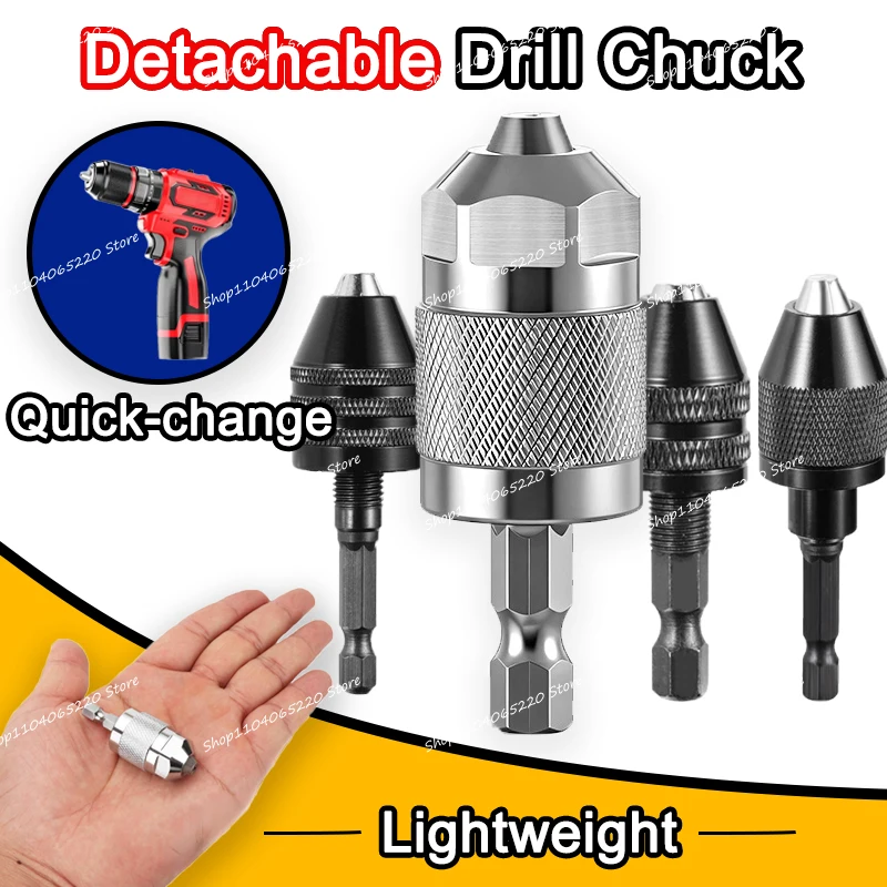 

Detachable Quick-change Conversion Drill Chuck Electric Grinder Aluminum Alloy Hex Shank Screwdriver Chuck Adapter Home Tools