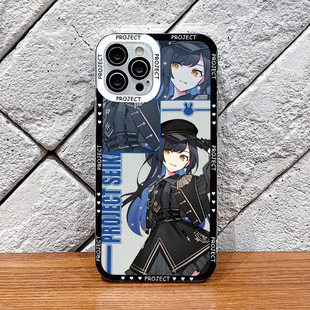 Project Sekai Phone Case for Xiaomi Redmi 13C 12C 10C 9C A3 Note 13 12 11 10 9 Pro Plus 4G 5G Border Print Transparent Cover