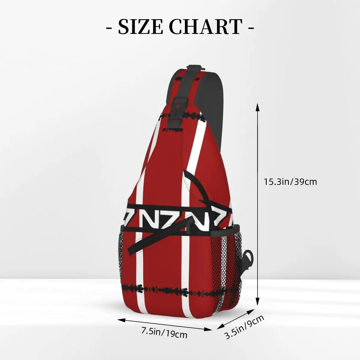 N7 شعار حقيبة الصدر الرجال حبال Crossbody على ظهره حقيبة الصدر السفر المشي لمسافات طويلة Daypack حقيبة الكتف #3