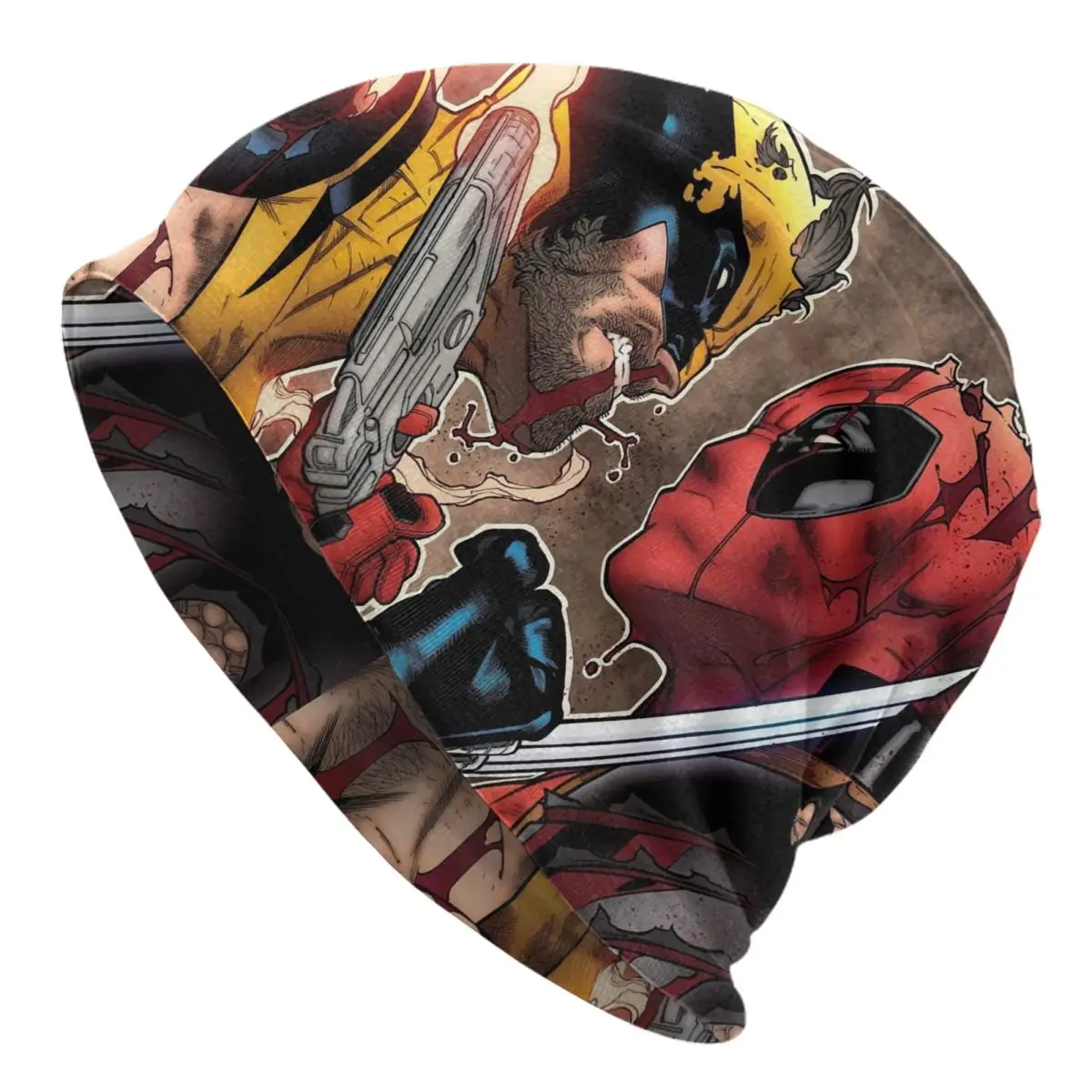 Hat 2024 MARVEL Video Autumn Spring Caps For Men Women Deadpool & Wolverine Skullies Beanies Ski Caps Soft Bonnet Hats