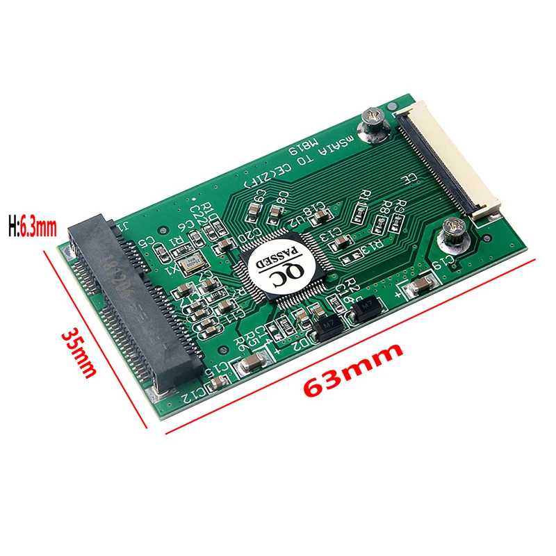 Adaptador mSATA SSD a CE ZIF Mini PCI-E mSATA SSD a 40 pines 1,8 "CE (ZIF), tarjeta convertidora para IPOD, IPAD, Toshiba, Hitachi, HDD