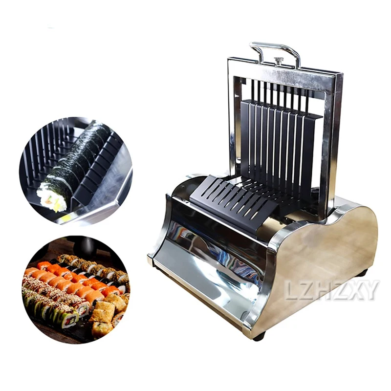 Commercial Sushi Roll Slicer Sushi Flap Sushi Maker Cutting Stainless Steel Manual Sushi Roll Cutting Machine