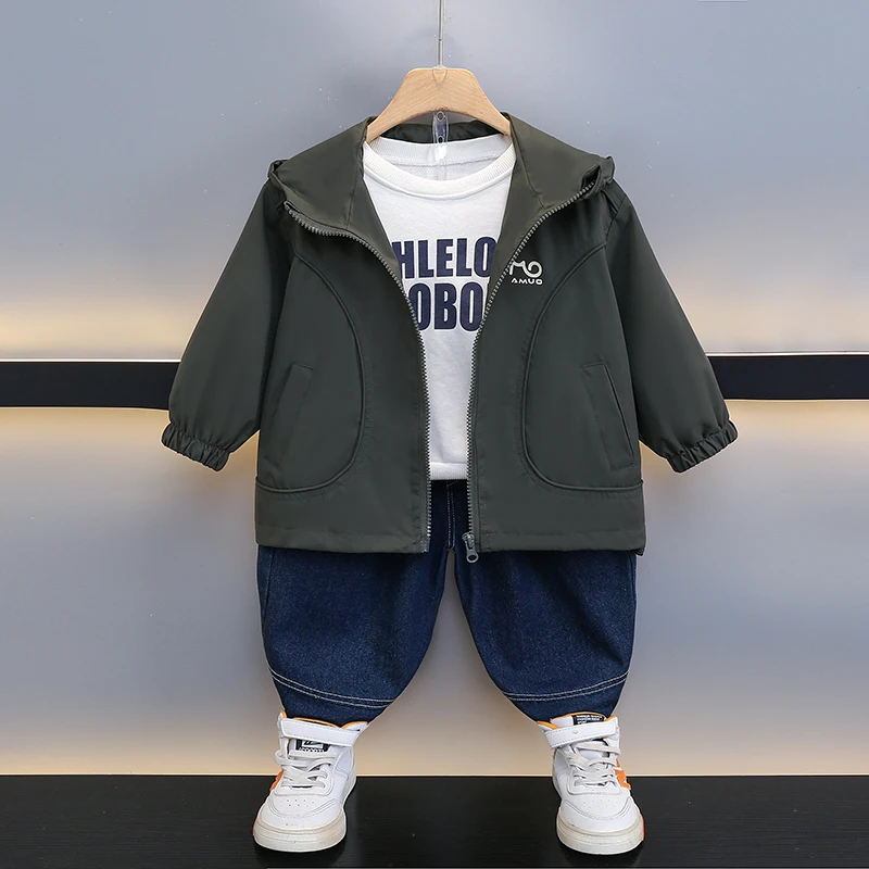 

Милый детский плащ-дождевик: новая осенняя модная ветровка для мальчиков на весну-лето, водонепроницаемая, из хлопка и полиэстера