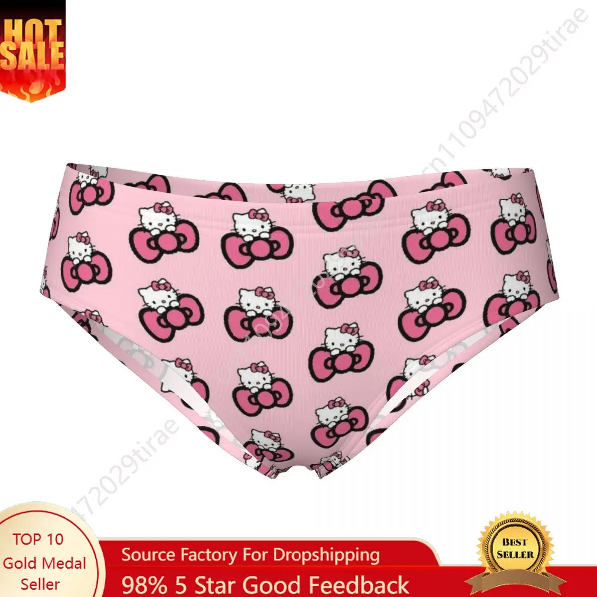 

Women Kittys Briefs Panties Breathable Underwear Cute Cartoon Female Humor Underpants