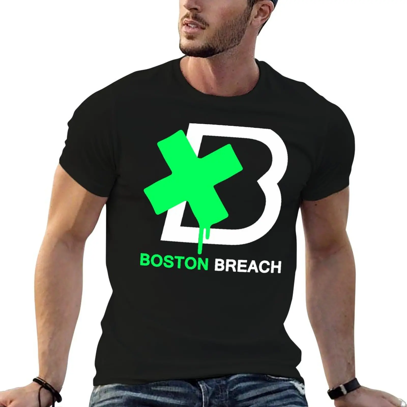 

shirt t Breach designer t man cotton man 100% shirts T-Shirt Logo Merch Boston