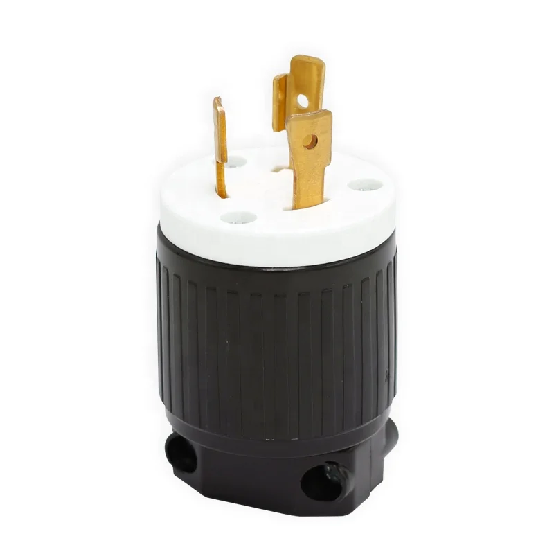 20A 125V NEMA L5-20P 2 Pole 3 Wire Generator Plug Twist Lock Male Plug Replacement Male Plug