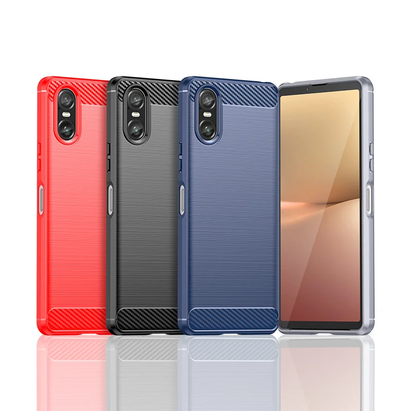 Case For Sony Xperia 10 VI 10VI XQES72 Shockproof Silicone TPU Back Cover Matte Phone Case for Sony Xperia 10 VI 10VI 5G XQ-ES72