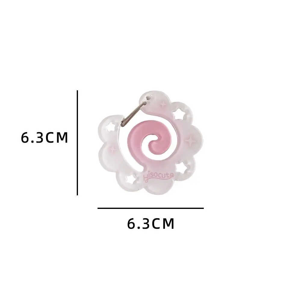INS Acrylic Carabiner Fruit Cupcake Star Shaped Keychain Decor Key Ring Pendant Bag Charms image 6