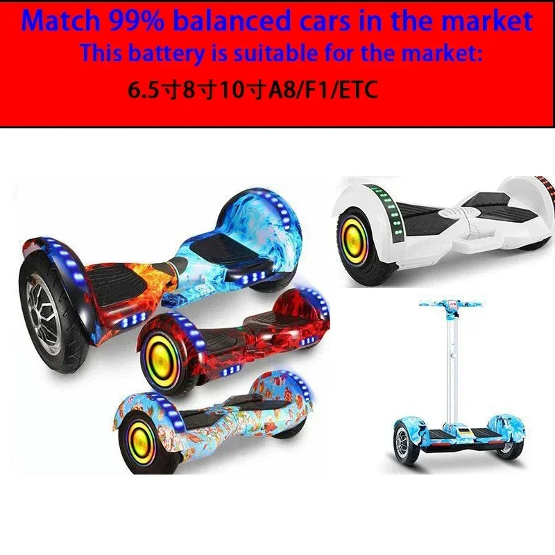 Imagem -05 - Baterias de Íon de Lítio Recarregáveis Auto-balanceamento Scooter Elétrico Monociclo Hoverboard 36v 6000mah Original 2024