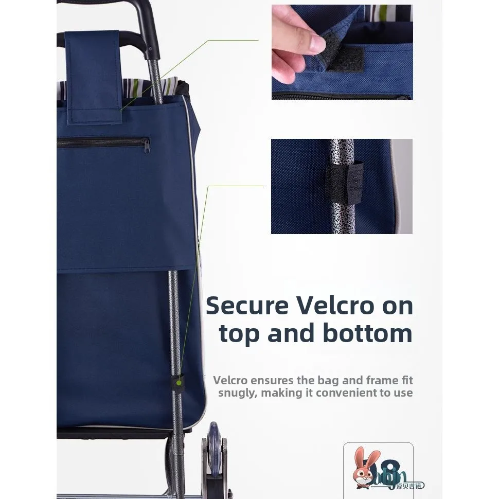 

Ox Cloth op Cart Canvas Bag Small Pull Carriage Lage Climbing Hand-Pu Car Bag Storage Organizer Household