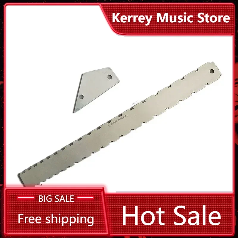

Guitar Neck Measuring Ruler Fret Fingerboard Curvature Caliper Concave Convex Notch Tool for Leveling Repair And Tuning
