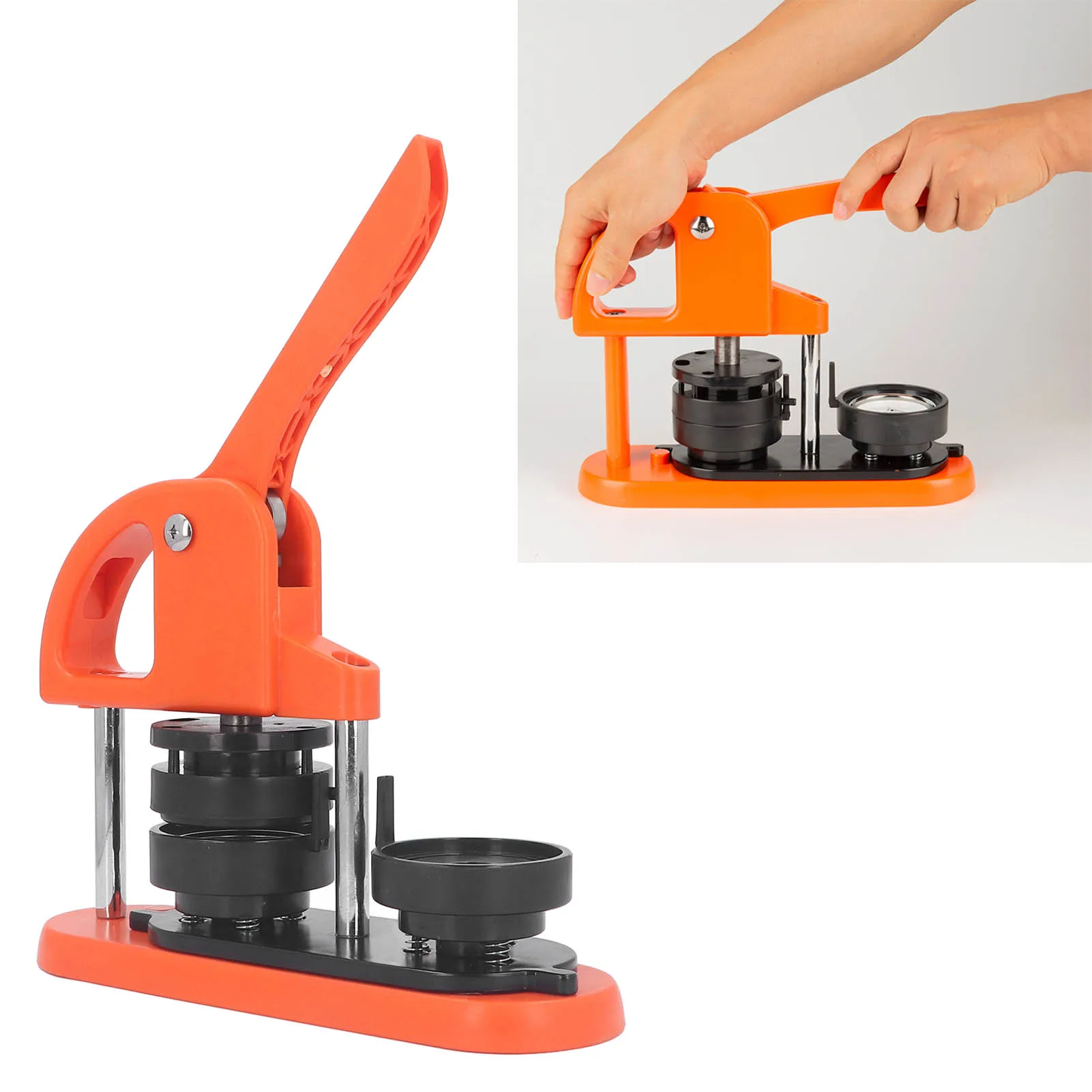

Pin Maker Machine Button Maker Machine Button Maker Machine DIY Pin Badge Press Supplies Set Kit Detachable with Cutter