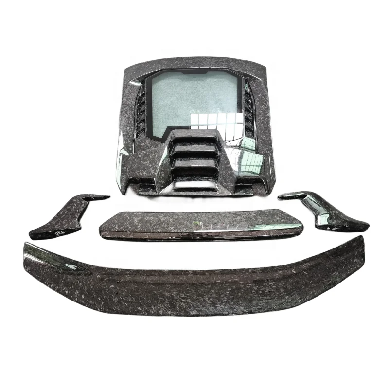 

Для Lamborghini Huracan LP610 LP580: Комплект обвеса в стиле Performante — Кованый карбоновый капот и задний спойлер