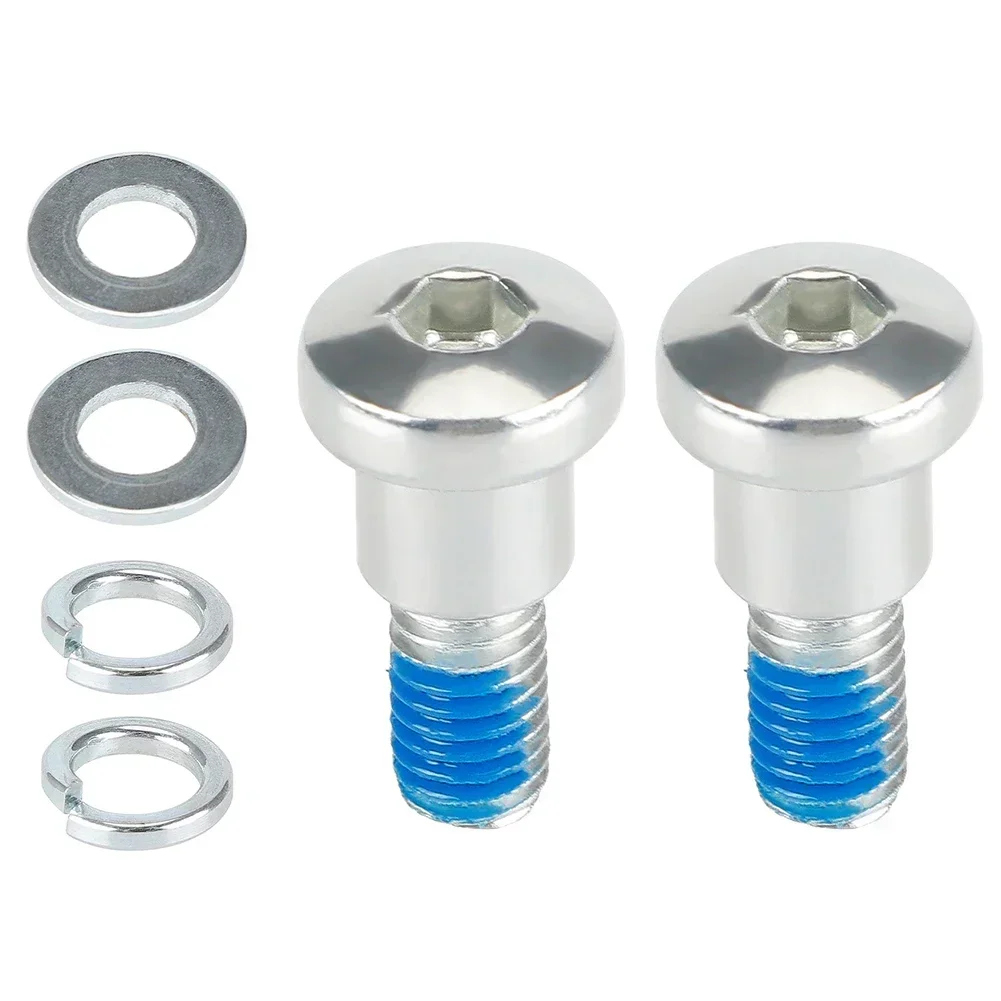 Premium 2-Piece Rear Axle Bolt Set For/Pro Scooter Robust Silver Metal Screws 21.7mm Length Electric Skateboard Accessories