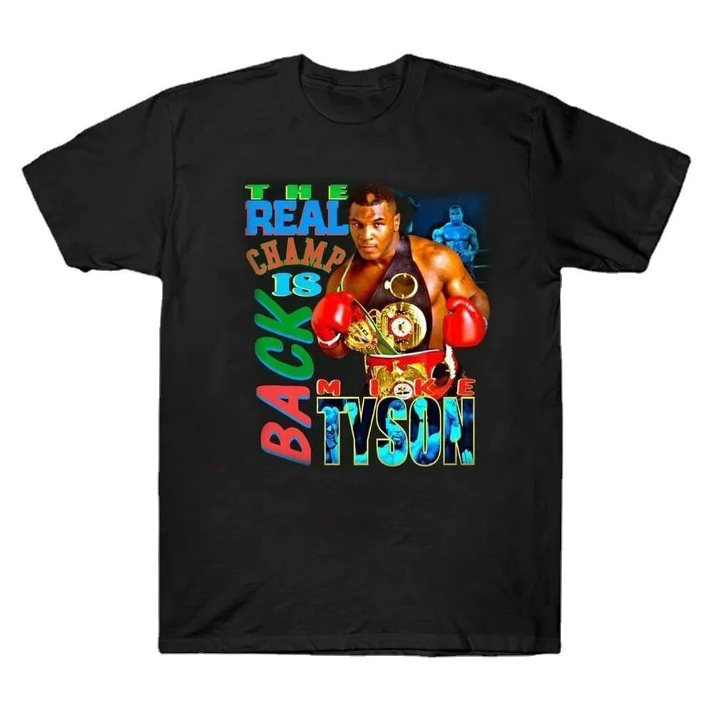 Iron Mike Tyson Rap Men's T-Shirt Hip Hop Cotton O-Neck Short Sleeve T Shirt New Size