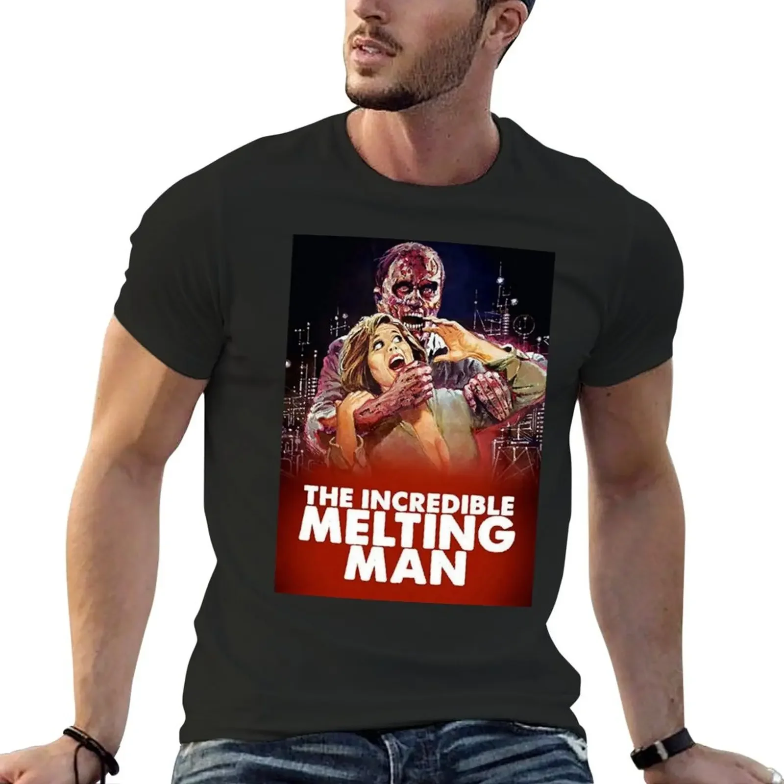 

The Incredible Melting Man Movie Poster T-Shirt oversized t shirt animal prinfor boys funnys street wear black t-shirts for men