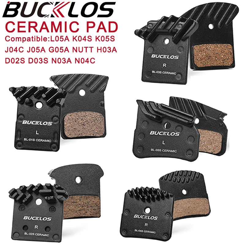 

BUCKLOS Ceramic Bicycle Brake Pad for SHIMANO L05A J05A G05A H03A D02S N03A NUTT Ice Tech Bike Brake Pad Road MTB Brakes Pads