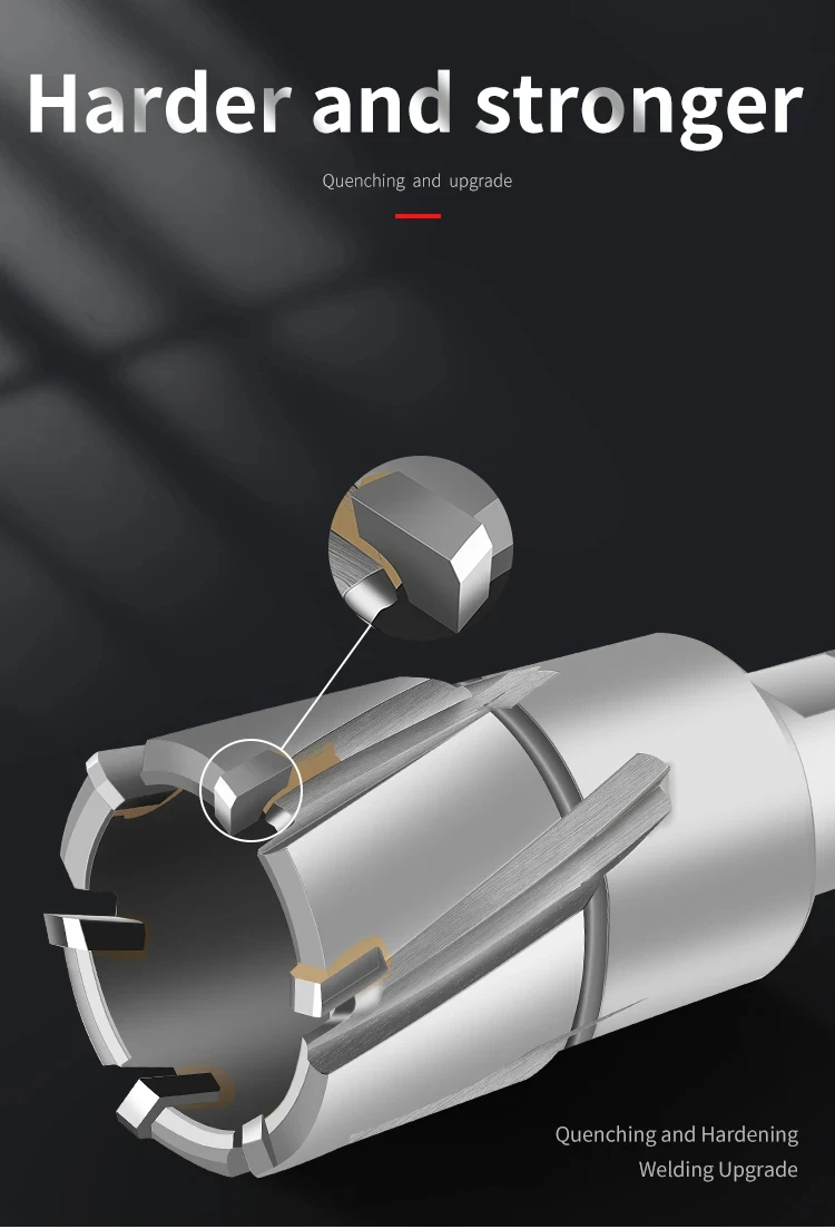 AOCKE Diameter 12-60mm X 35mm TCT Annular Cutter Weldon Shank 22 * 35mm Carbide Alloy Core Drill 60 X 35mm Metal Hole Saw