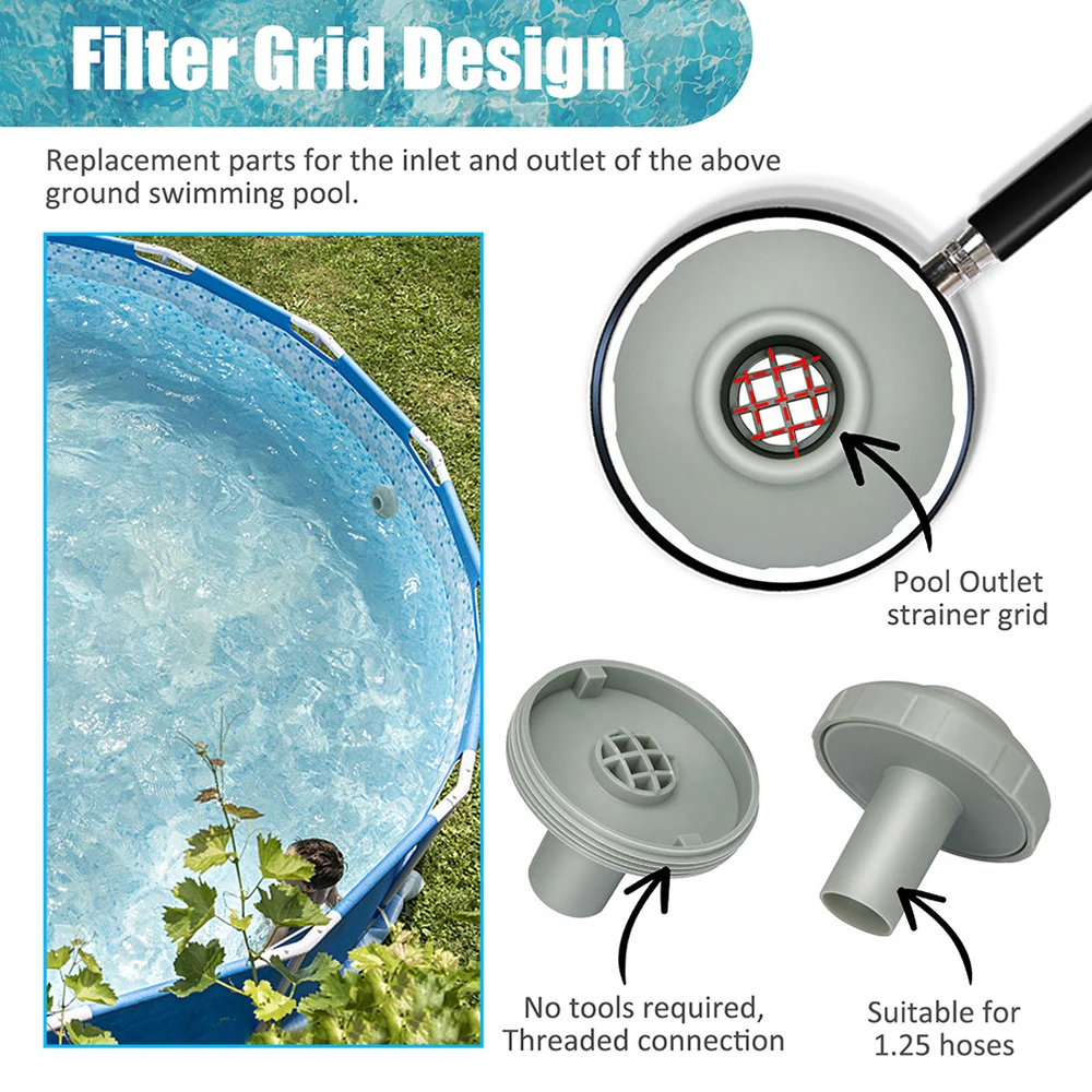 

Upgrade Your For Intex Above Ground Pool\\'s Water Flow with Our Water Jet Connector Kit Cleaner Water Efficient Assembly