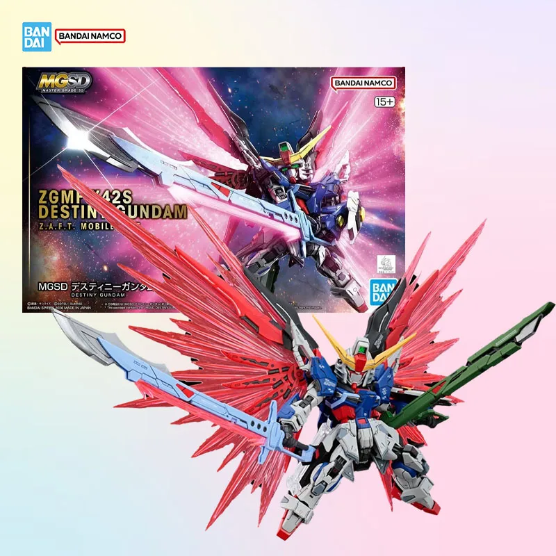 

Bandai Gundam Genuine MGSD ZGMF-X42S Destiny Gundam Z.A.F.T. Anime Action Figure High Poseability Collection Assembly Model Toys