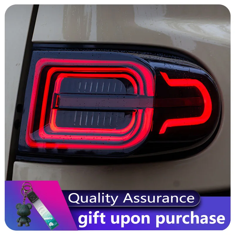 

2 шт. фонари для Toyota FJ Cruiser 2007-2020, задний фонарь, модифицированный DRL, задний фонарь, динамический светодиодный тормозной инструмент, автомобильные аксессуары