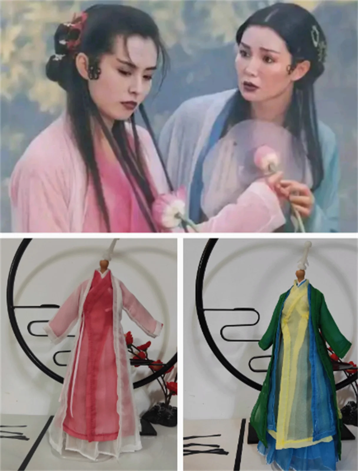 

coat Long Dress Ancient Skirt Clothes 1/6 Scale Female Hanfu Anime Movie Outfit Model Fit Soldier 12"Action Figure Body Toys