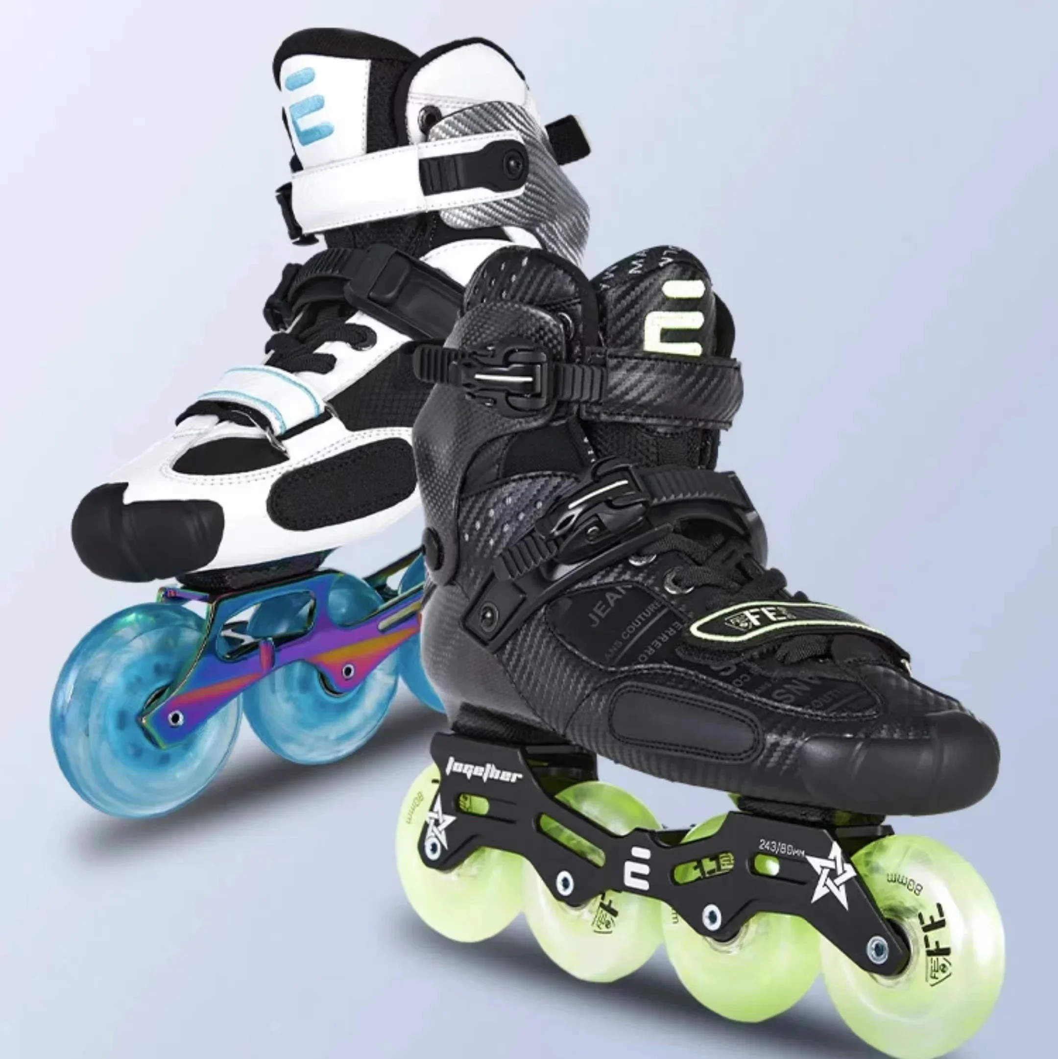 

4 Wheels Skating Shoes Roller Skates Professional Inline Slalom Skate for Adult