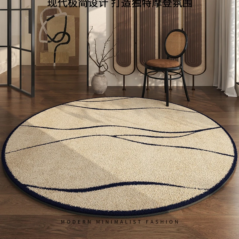 

round Living Room Carpet Advanced Chinese Style Thickened Sofa Coffee Table Floor Mat