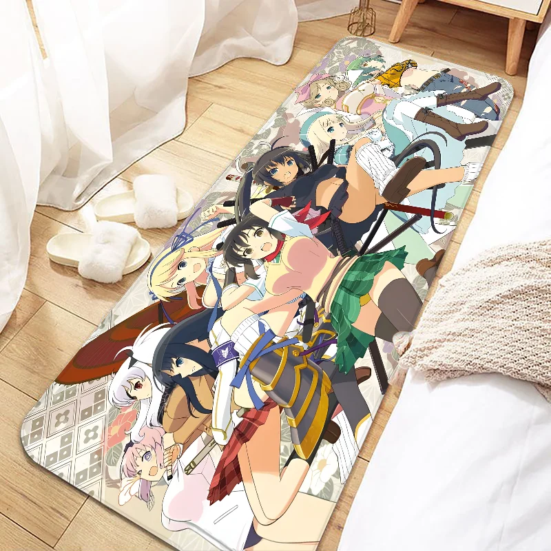 

Senran Kagura Peach Ball Door Mat Entrance Non-slip Doormat Washable Kitchen Carpet Living Room Hallway Rugs Bathroom Door Mats